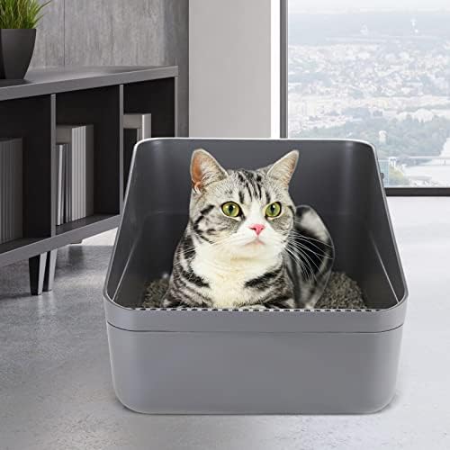 Sfozstra Small Cat Litter Box: Leak Resistant Durable Removable Tray - Image 3