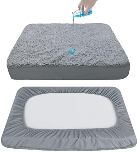 Dog Bed Covers Soft Plush Replacement Washable, 41x29 Inches, Cover Only - Image 4