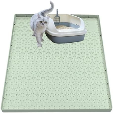 Cat Litter Mat, Silicone Large Cat Mat by Jacooxi