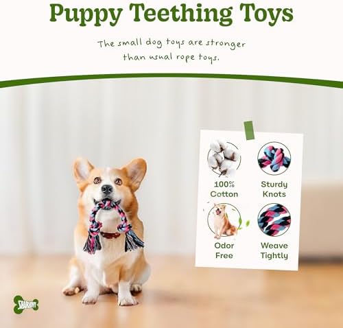 SHARLOVY Puppy Rope Toy, Dog Rope Toy - Image 2
