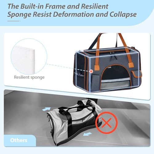 Pesen Premium Soft Cat Carrier, 17.6 x 11 x 11 Inches - Image 7