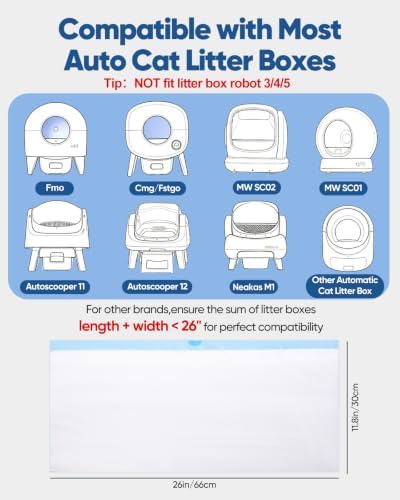 150 Count Drawstring Cat Litter Bags - Image 2