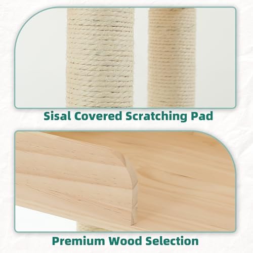 60'' Cat Tower for Automatic Litter Box, 4 Tier Wood Cat Tree - Image 5