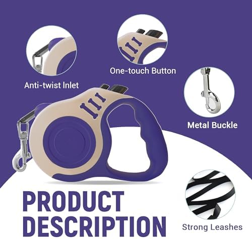 Retractable Dog Leash Automatic Telescopic Tractor Dog Tape - Image 5