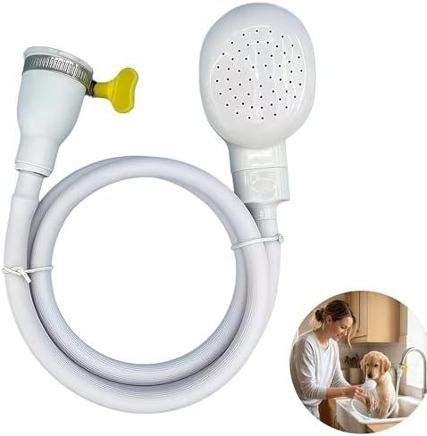 White Sink Spray Rubber Hose, PVC Sink Hose Attachment by Unknown
