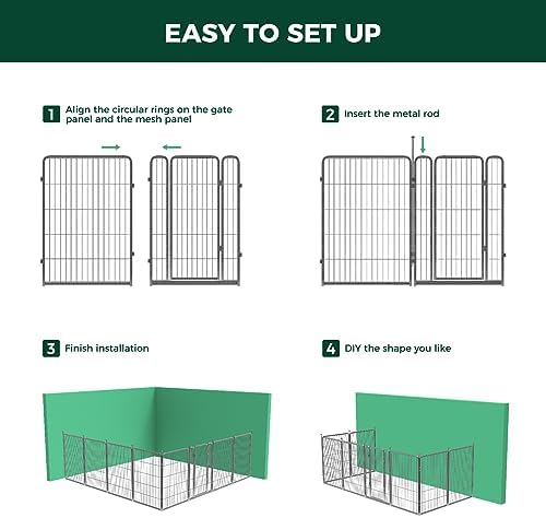 FXW Aster Dog Playpen Designed for Yard, 48 Panels - Image 6
