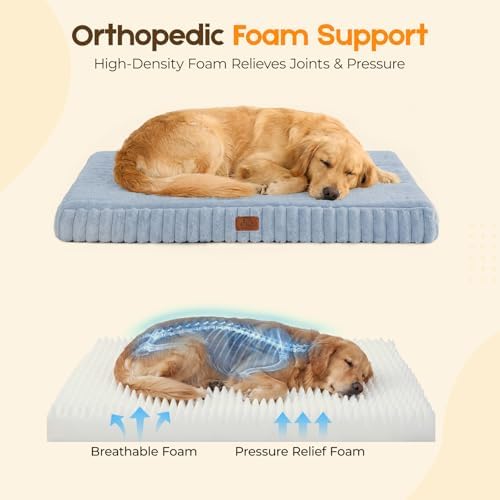 Orthopedic Dog Bed for XXL Dog, Waterproof Washable Pet Bed for Crate - Image 4