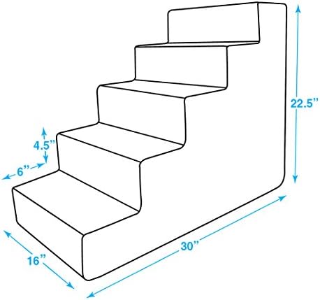 Best Pet Supplies Dog Stairs for Small Dogs & Cats, Foam Pet Steps Portable - Image 5
