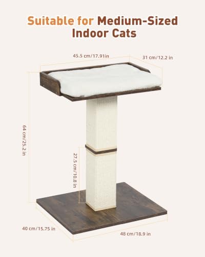 Retro Cat Scratching Post with Top Perch Bed - Image 5