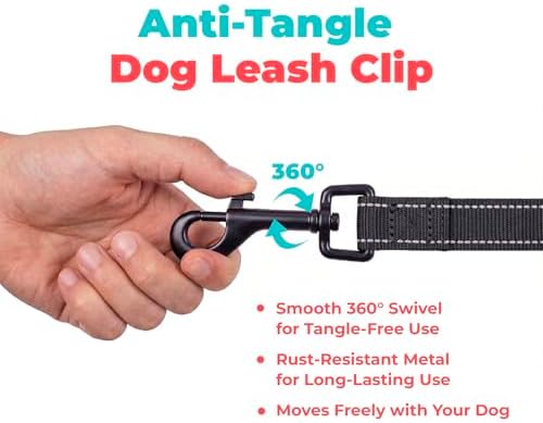 Best Pet Supplies Voyager Nylon Dog Leash - 6ft Black - Image 7