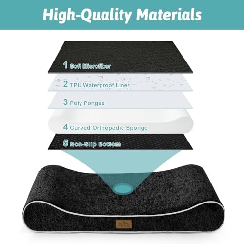 COZY KISS Orthopedic Dog Bed, for Large Dogs up to 90 lbs - Image 3