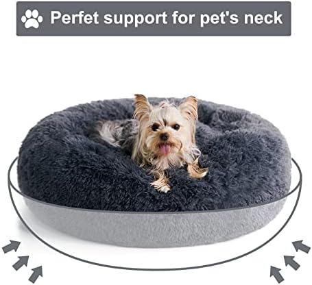 WNPETHOME Small Round Calming Dog Bed Cat Bed - Image 4