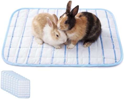 8 Pack Small Animal Cooling Mats, 17 x 11.6 Inch Washable Rabbit & Guinea Pig by Unknown