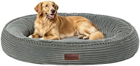 Dwanton Orthopedic Medium Dount Dog Bed, Egg-Crate Foam Round Dog Sofa by DWANTON