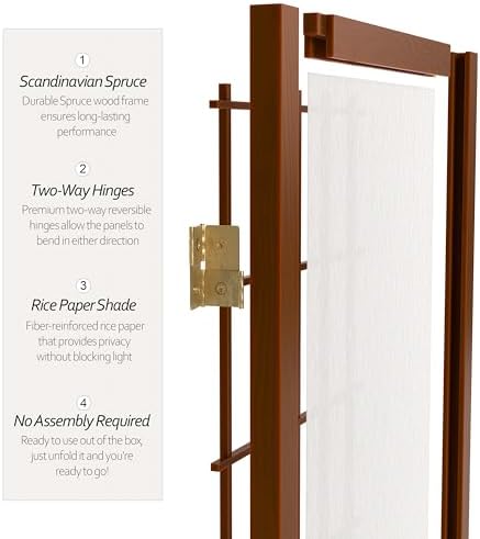 2 ft. Short Desktop Window Pane Shoji Screen - Image 4