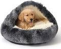 NOYAL Hooded Donut Bed, Calming Cave by Noyal