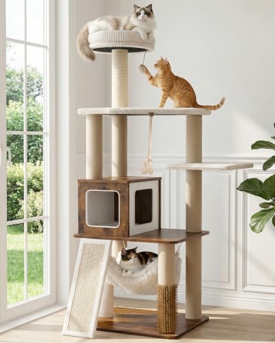 61" Modern Cat Tree, Tall Cat Tower by Purrlato