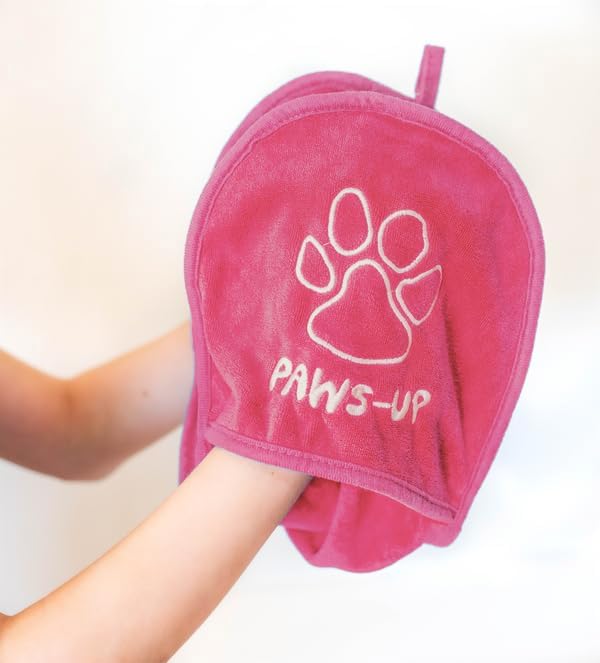 Paw Cleaning Towel for Dogs Dual Hand Pockets removes Dirt and Mud Absorbent - Image 2