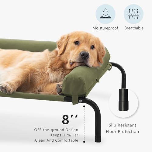 Cooling Elevated Dog Bed for Large Dogs, Outdoor Raised Dog Beds Dogs Cot - Image 2