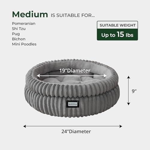 BALANCE Cat Bed Kitten Bed, Washable Round Cat Beds - Image 5