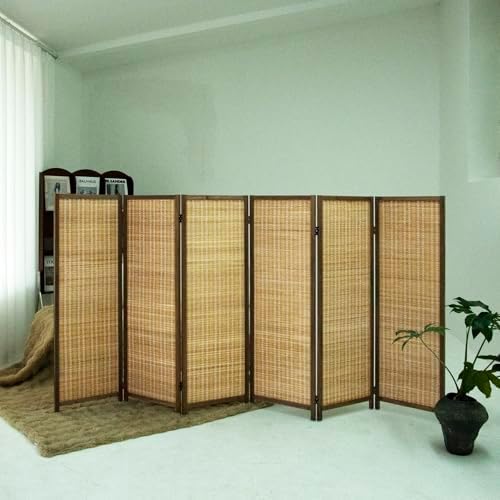 6 Panel Short Room Divider – 3.9 ft Tall Double-Side Folding Privacy Screen - Image 3