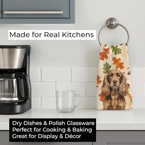 Caroline's Treasures English Cocker Spaniel Dogs Kitchen Towel 15x25 in - Image 3