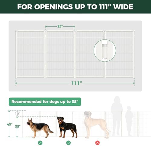 FXW Dog Gate, Extra Wide Adjustable - Image 5