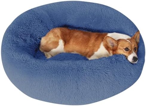 JOLLYVOGUE Dog Beds Large Sized Dog, 36 inches Calming Soft Anti-Anxiety Donut by JOLLYVOGUE