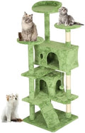 FDW | 54" Cat Tree Tower | Green | Multi-Level Indoor Activity Center by FDW