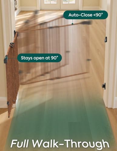 Babelio 34" Extra Tall No Bottom Bar Baby Gate - Image 6
