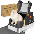 TENTIZON Stainless Steel Cat Litter Box by TENTIZON