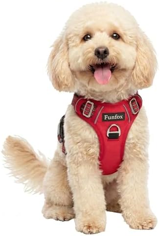 Funfox Dog Harness No Pull, Adjustable Pet Vest Harness, Super Soft Material by MyFUNFOX