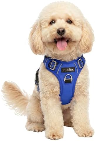 Funfox Dog Harness No Pull, Adjustable Pet Vest Harness, Super Soft Material by MyFUNFOX