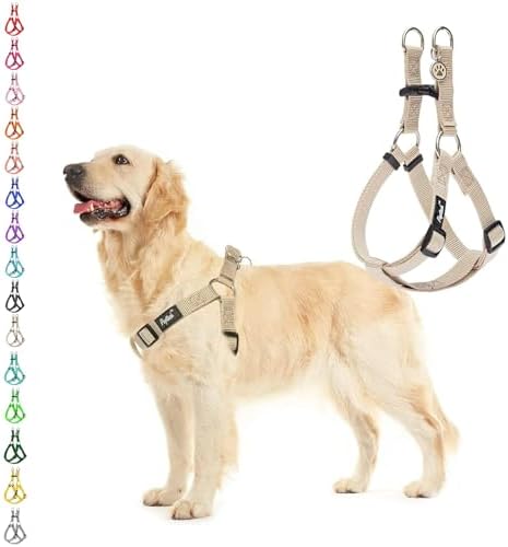 PUPTECK No Pull Dog Harness Medium Sized Step-in Adjustable Puppy Vest by PUPTECK