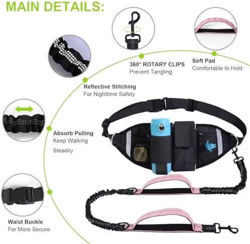 Hands Free Dog Leash, Waist Leash - Image 4