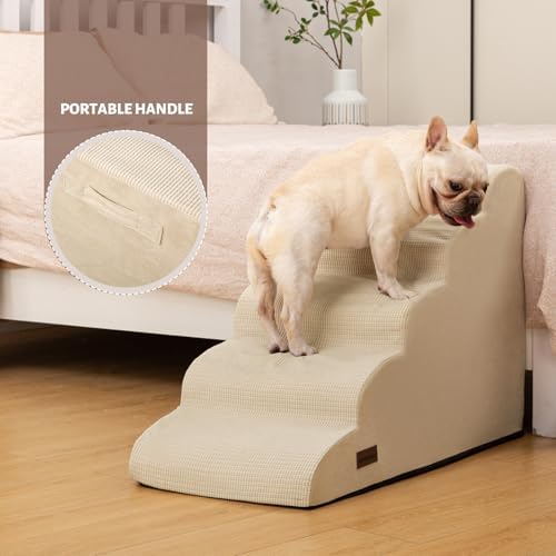 Aodisman Dog Stairs for High Bed, 5-Step Pet Ramp for Small Dogs and Cats - Image 6
