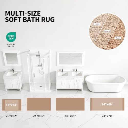 ILANGO Bathroom Rugs 48" × 24", Extra Soft Absorbent Microfiber Bath Rugs - Image 4