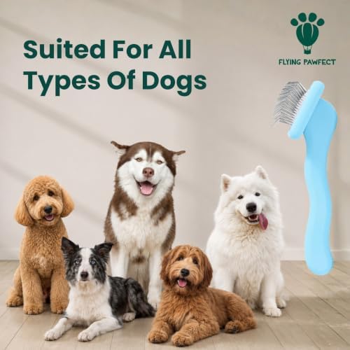 Pet Slicker Brush With Soft Massage Grooming Stainless Steel Pins - Image 6
