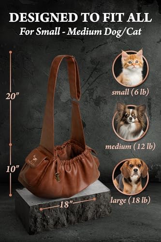 Noah & Paw Dog Sling Carrier for Small Dogs 5-18 lbs, for Dogs & Cats - Image 2