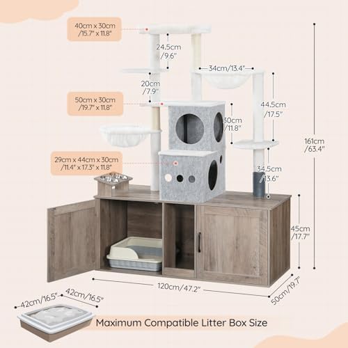 HOOBRO Double Litter Box Enclosure - Image 5