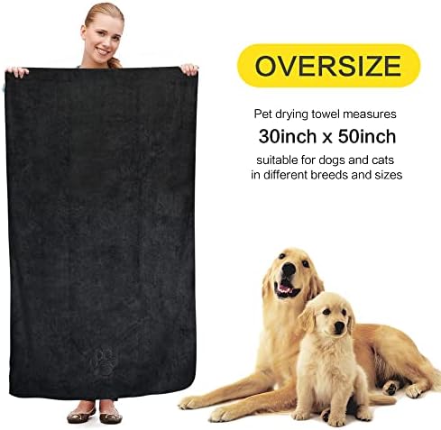 KinHwa Dog Towel Super Absorbent Pet Bath Towel Microfiber Dog Drying Towel - Image 2