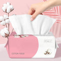 100 Count Disposable Face Towel, Ultra Soft & Thick Washcloths, Biodegradable by WMQL
