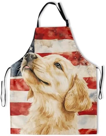 Art Apron with Pocket for Women Men by DZGlobal
