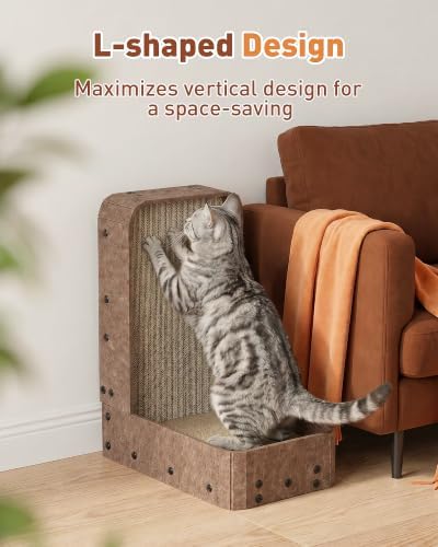18.9" Cat Scratcher, L-Shaped Scratch Pad - Image 3