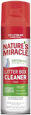Nature's Miracle Cat Litter Box Cleaner Foam, Enzymatic Formula, 17.5 oz by NaturesMiracle