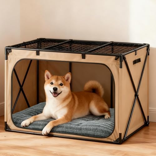FURTIME Washable Dog Bed Large Sized Dogs, Deluxe Medium Dog Crate Beds - Image 4