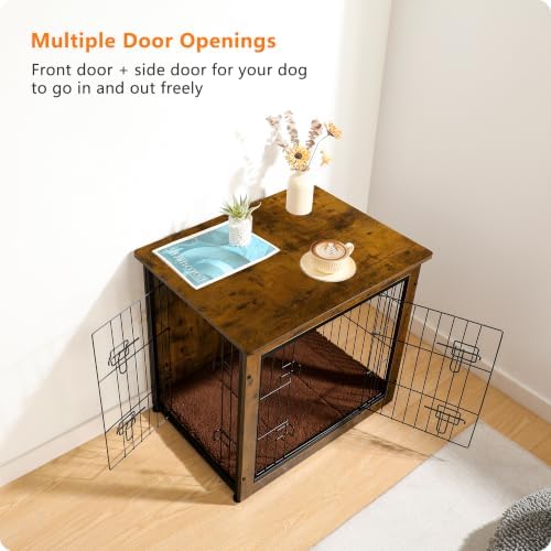 DWANTON 27" Dog Crate Furniture, Dog Kennel Indoor, - Image 6