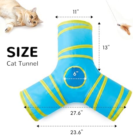 Tempcore Cat Tunnel, 3-Way Collapsible Toy - Image 2
