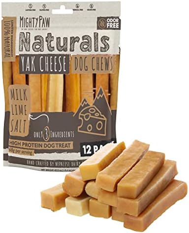 Mighty Paw Yak Cheese Chews for Dogs, All Natural Long Lasting Pet Treats. by MightyPaw