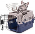 Hard-Sided Pet Carrier for Cats and Small Dogs, Portable Plastic Crate for Vet by FreePet